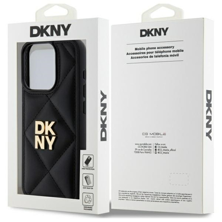 DKNY ETUI DO IPHONE 15 PRO 6.1 QUILTED STACK LOGO POKROWIEC OCHRONA TELEFON