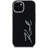KARL LAGERFELD ETUI POKROWIEC DO IPHONE 15 Z SILICONE I METALOWYM LOGO