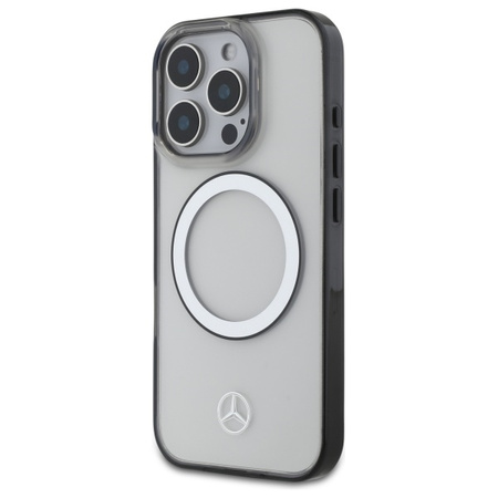 MERCEDES ETUI HARDCASE DO IPHONE 16 PRO 6.3 DO MAGSAFE PRZEŹROCZYSTE Z LOGO