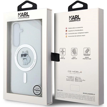 Etui Karl Lagerfeld IML Choupette MagSafe na Samsung Galaxy S24+ - przezroczyste