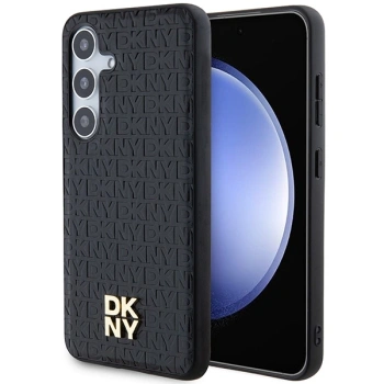 DKNY POKROWIEC HARDCASE DO SAMSUNG GALAXY S24 S921 Z LOGO METALOWYM LEATHER