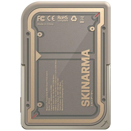 Powerbank Skinarma Nexus Mecha Magnetic Kick-Stand 5000mAh 20W PD USB-C MagSafe złoty