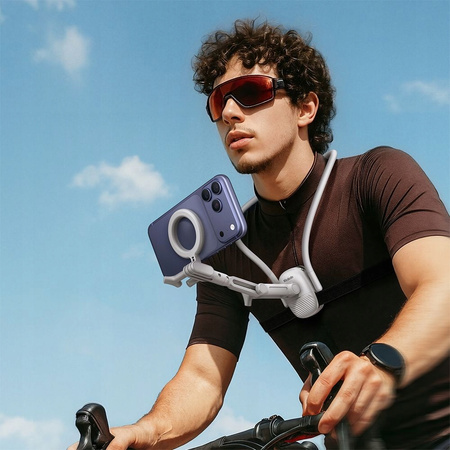 MCDODO UCHWYT ROWEROWY NA TELEFON GOPRO DO ROWERU NA SZYJĘ MAGNETYCZNY