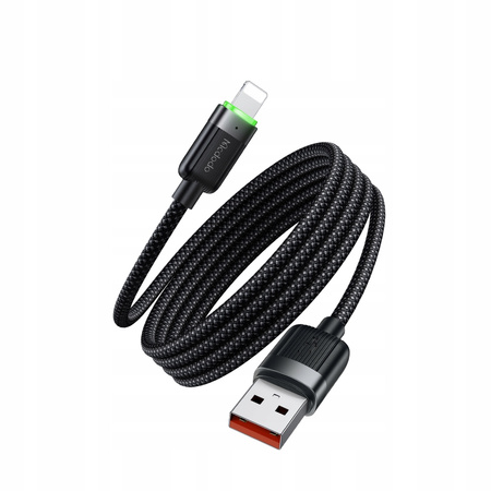 MCDODO ŁADOWARKA KABEL USB LIGHTNING SZYBKIEGO ŁADOWANIA DO IPHONE 1M LED