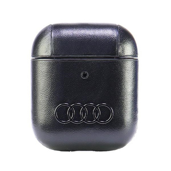 AUDI SKÓRZANE ETUI DO AIRPODS 1 2 Z LOGO CASE OCHRONNE WYSOKIEJ JAKOŚCI
