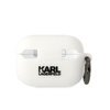 Etui Karl Lagerfeld KLAP2RUNIKH na AirPods Pro 2 cover - białe Silicone Karl Head 3D