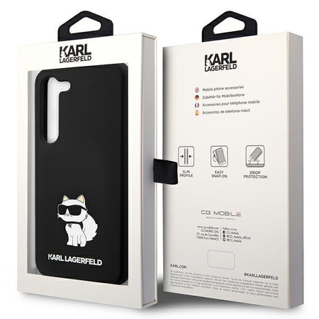 Etui Karl Lagerfeld KLHCS23MSNCHBCK S23+ S916 hardcase - czarne Silicone Choupette
