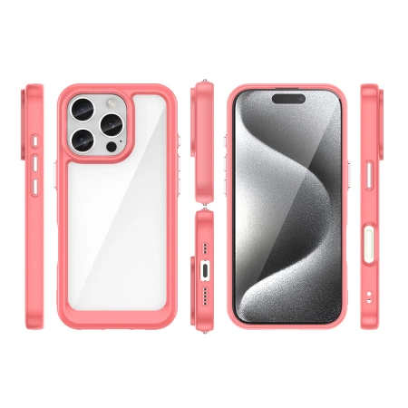 HURTEL ETUI OUTER SPACE CASE Z ŻELOWĄ RAMKĄ DO IPHONE 16 PRO MAX OCHRONA