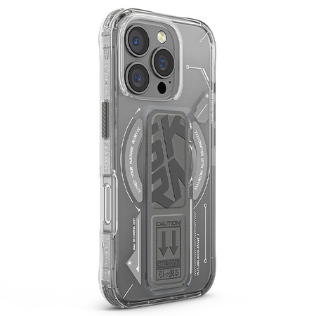 Skinarma etui Helio iPhone 16 Pro 6.3   Magnetic Charging + Grip Stand titanium