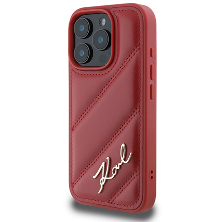 KARL LAGERFELD ETUI HARDCASE DO IPHONE 16 PRO 6.3 QUILTED SIGNATURE DESIGN