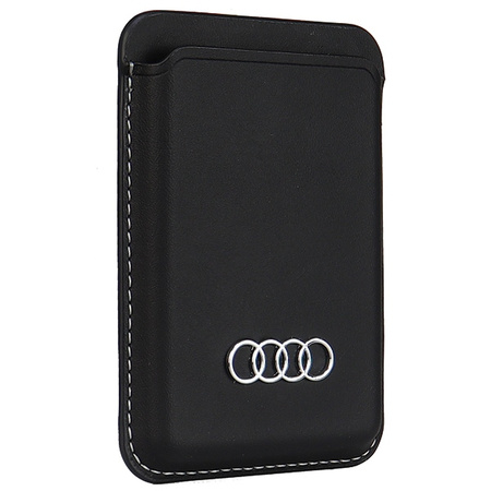 AUDI ETUI DO MAGSAFE IPHONE 15 14 13 12 WALLET Z MIEJSCEM NA KARTY SKÓRZANE