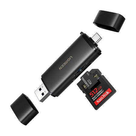 UGREEN CZYTNIK KART 2W1 USB-C USB-A DO SD TF 312MB/S DO KOMPUTERÓW