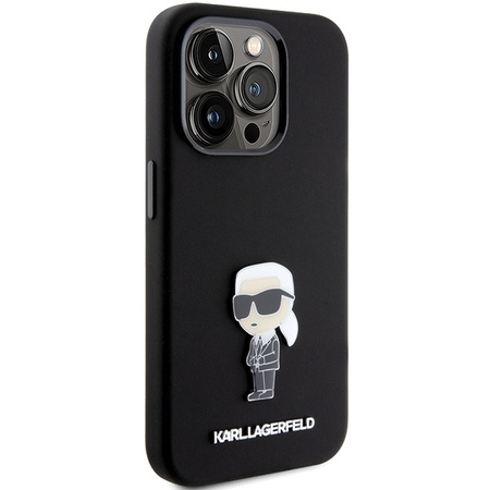 KARL LAGERFELD ETUI SILIKONOWE DO IPHONE 15 PRO 6.1 KLHCP15LSMHKNPK Z PINEM