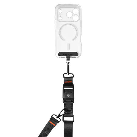 Spigen Universal Crossbody Lanyard Strap (Strap 1P + ConTag 1P + Connector 2P) DA30M, black