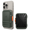 SPIGEN LOCK FIT MAGSAFE UNIVERSAL MAGNETIC CARD HOLDER MILITARY GREEN