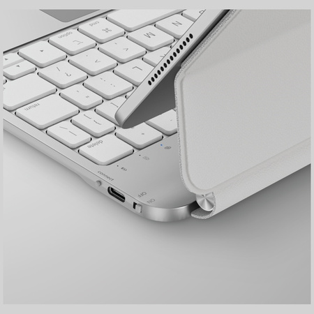 Etui UNIQ Venno Pro Magnetic Smart z klawiaturą do iPad Air 11" (2024/25) | Air 10.9" (2022/20) | iPad Pro 11" (2022/21) biały