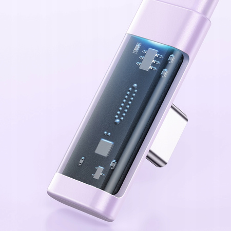 MCDODO KABEL USB-C KĄTOWY SZYBKIE ŁADOWANIE USB TYP C 6A 100W FIOLETOWY 2M