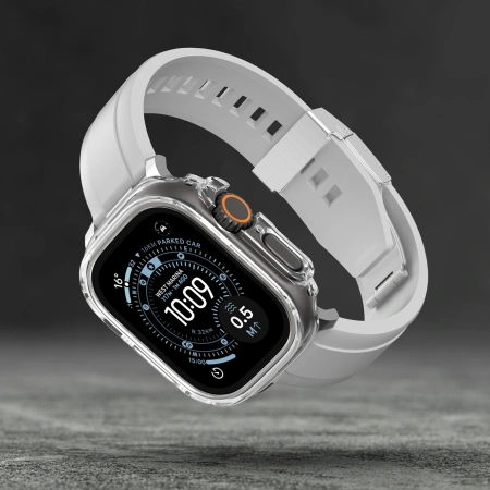 Etui ochronne AMAZINGTHING Minimal na Apple Watch UItra 3 49 mm - przezroczyste