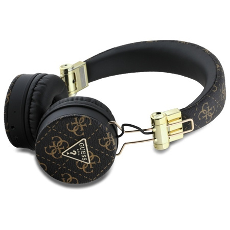 Guess słuchawki nauszne Bluetooth ENC    GUBH70E4PTMK czarny/black 4G Triangle Round Shape