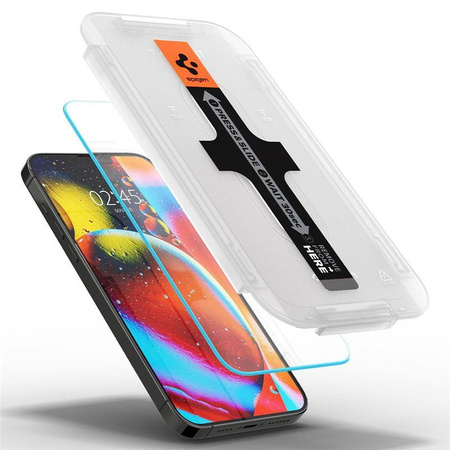 SZKŁO HARTOWANE SPIGEN GLAS.TR ”EZ FIT” 2-PACK IPHONE 13 / 13 PRO / 14