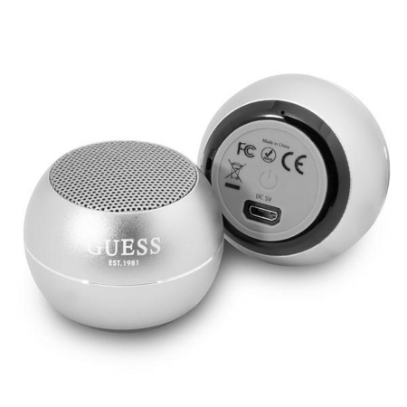 Etui Guess głośnik Bluetooth GUWSALGEG Speaker mini - szare