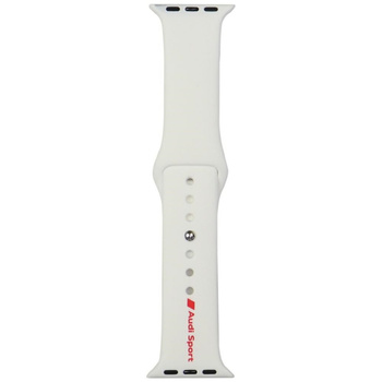 AUDI PASEK DO ZEGARKA APPLE WATCH 40 41 42MM SPORTOWY SILIKONOWY BIAŁY