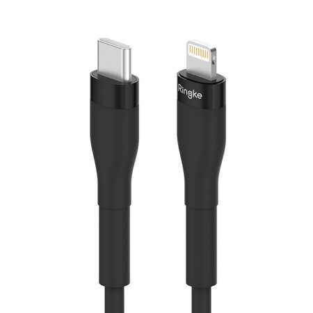 Ringke kabel USB-C - Lightning 480Mb/s 20W 1.2m czarny (CB60112RS)