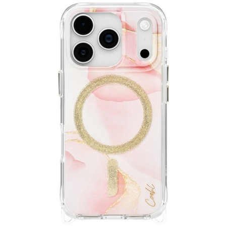 Etui UNIQ Coehl Aeris do iPhone 17 Pro Magnetic Charging różowy
