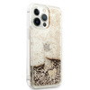 Guess GUOHCP13XGLHFLGO iPhone 13 Pro Max 6,7" gold/złoty hardcase Glitter Charms