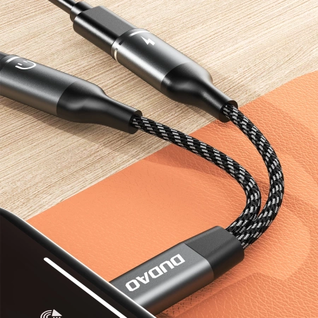 DUDAO ADAPTER USB-C DO TELEFONÓW ANDROID 2W1 ZŁĄCZE TYP C SZYBKA ŁADOWARKA