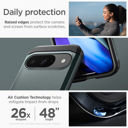 SPIGEN POKROWIEC TOUGH ARMOR DO GOOGLE PIXEL 9 9 PRO OCHRONA ANTYWSTRZĄSOWA