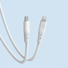 Dudao kabel, przewód USB Typ C - Lightning 6A 65W PD biały (TGL3X)