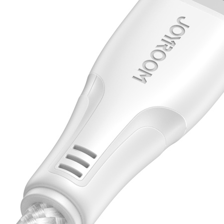 Joyroom kabel USB - micro USB 2.4A Surpass Series do szybkiego ładowania i transferu danych 2 m biały (S-UM018A11)