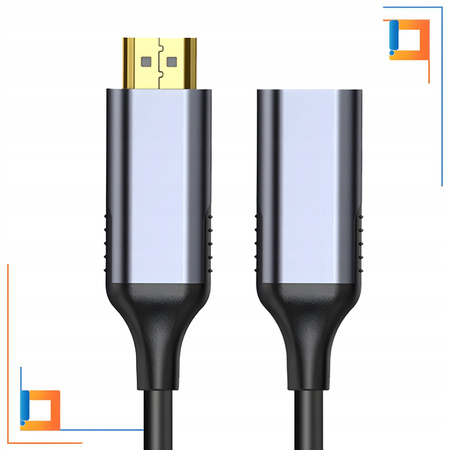 CO2 ADAPTER HDMI DO DISPLAYPORT 1.4 KABEL HDMI - DP FHD 240HZ 8K 60HZ HDR
