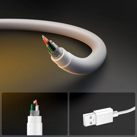 SPIGEN KABEL USB-C 60W 200 CM DO TELEFONÓW SZYBKIE ŁADOWANIE