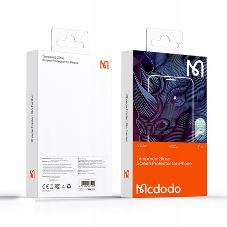 MCDODO EZ PASTE SZKŁO HARTOWANE MOCNA SZYBKA DO ETUI DO IPHONE 15