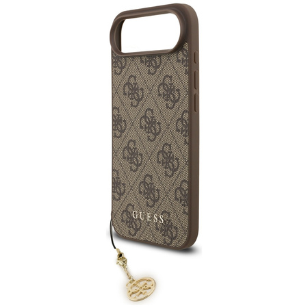 Etui Guess 4G Charms Collection MagSafe  do iPhone Air brązowy