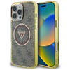 GUESS ETUI IML METAL GLITTER DO IPHONE 16 PRO Z MAGNETYCZNĄ FUNKCJĄ
