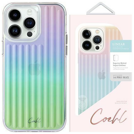 UNIQ etui Coehl Linear iPhone 14 Pro Max 6,7" opalowy/iridescent