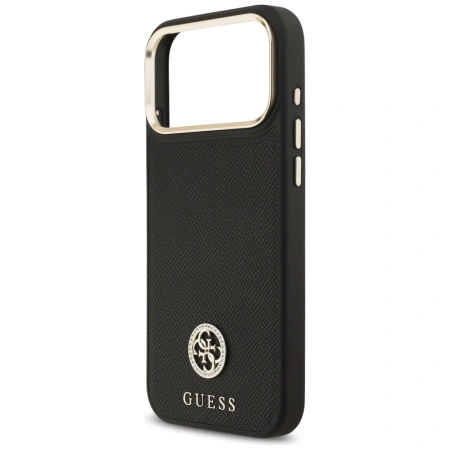 GUESS ETUI GRAINED STRASS LOGO MAGSAFE DO IPHONE 17 PRO MAX Z SYSTEMEM