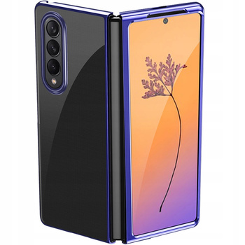 HURTEL CASE DO SAMSUNG GALAXY Z FOLD 4 POKROWIEC PLATING Z METALICZNĄ RAMKĄ
