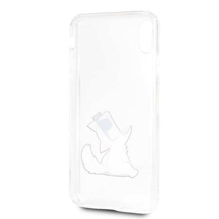 KARL LAGERFELD ETUI HARDCASE DO IPHONE XS MAX TRANSPARENTNE CHOUPETTE FUN