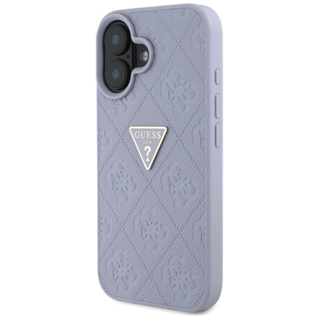 GUESS ETUI CASE POKROWIEC TPU DO IPHONE 16 Z LOGO METALOWYM I WZOREM