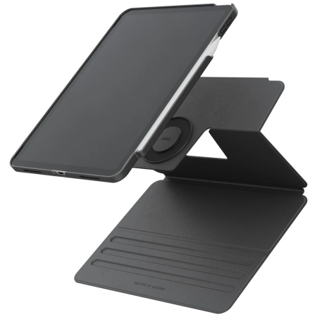 Etui UNIQ Rovus Snapmount Magnetic 360 Rotating Detachable do iPad Air 13" 2024 / 2025 - szare