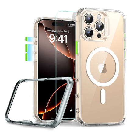 ESR CLASSIC PRO SET HALOLOCK DO MAGSAFE IPHONE 16 PRO MAX OCHRONA NA CAŁOŚĆ