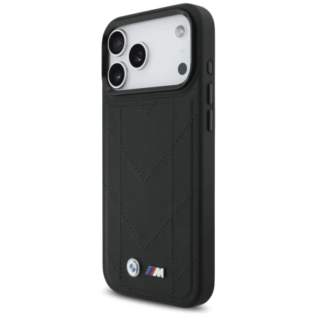 BMW ETUI M QUILTED LOGO DO IPHONE 17 PRO MAX MAGSAFE LUKSUSOWA OCHRONA