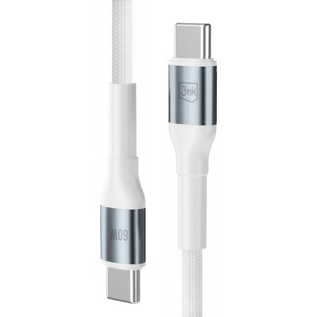 Accessories - 3mk Hyper Cable N-SERIES C to C 1m PD 3.0 QC 3.0 20V/3A 60W White