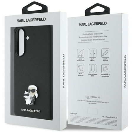 KARL LAGERFELD ETUI KARCIA METAL LOGO DO SAMSUNG GALAXY A56 ZAWSZE NA TOPIE