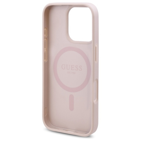 GUESS POKROWIEC HARDCASE DO IPHONE 16 PRO 6.3 DO MAGSAFE KWIATOWY WZÓR