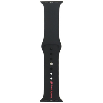 AUDI PASEK SPORTOWY DO APPLE WATCH 40 41 42MM CZARNY SILIKONOWY Z LOGO